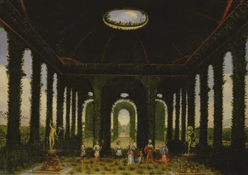 Acte III, scènes XI et XIII : jardin en forme de pavillon